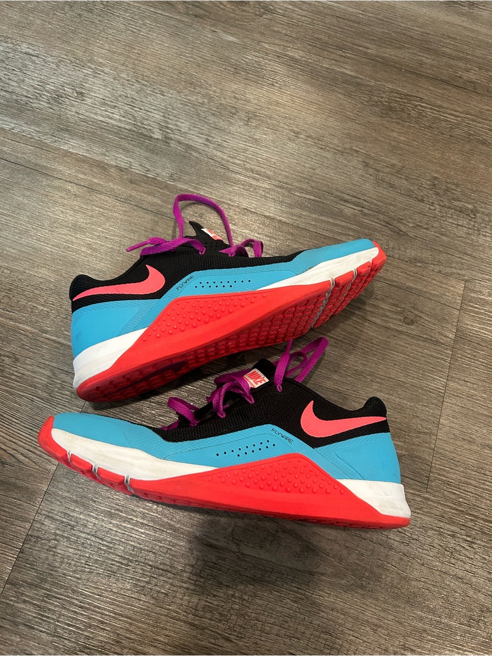 Nike Metcon Training Sneakers - Black, Blue & Coral